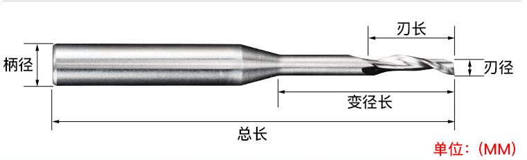 铝用M2仿型铣刀常规尺寸大小