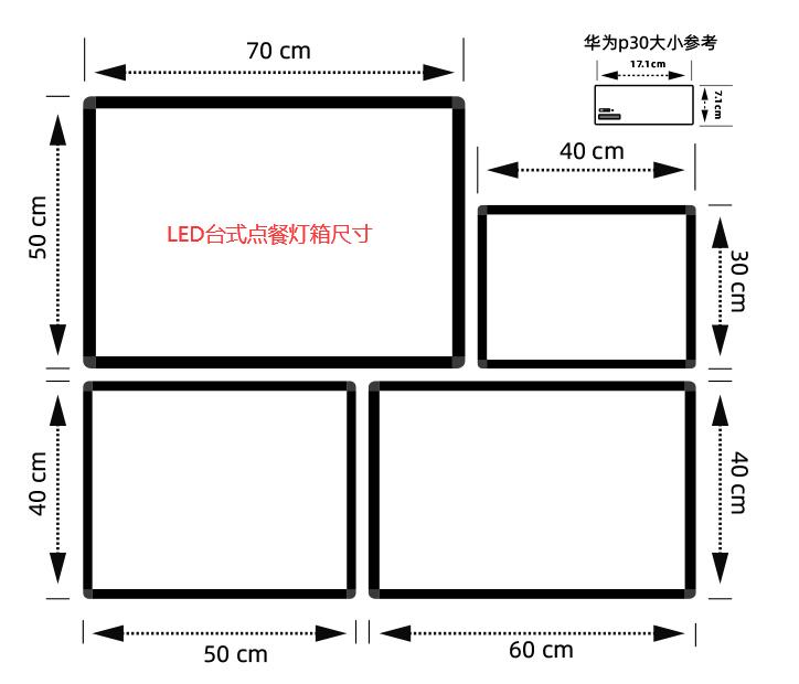 LED台式点餐灯箱