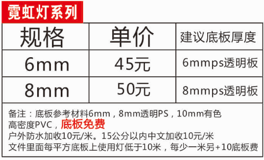 霓虹灯发光字