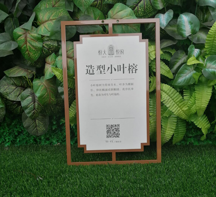 植物信息介绍牌图片案例展示