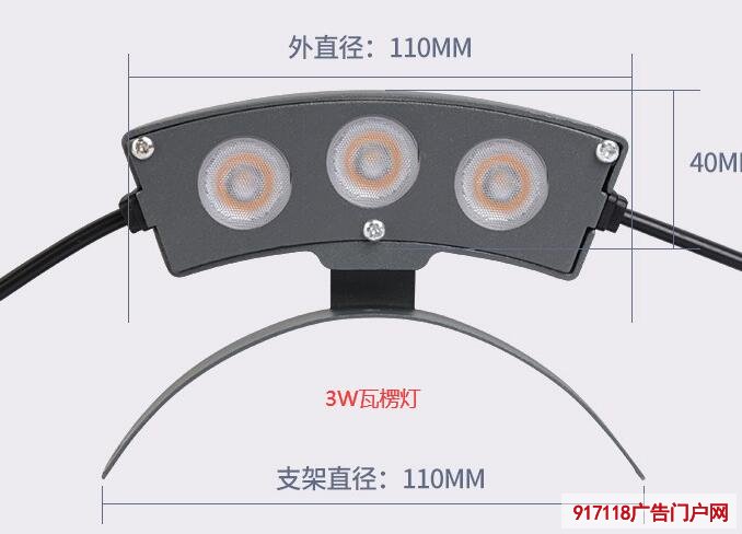 户外LED瓦楞灯的种类和尺寸介绍