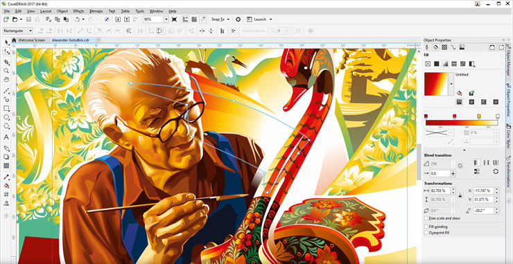 CorelDraw CDR界面