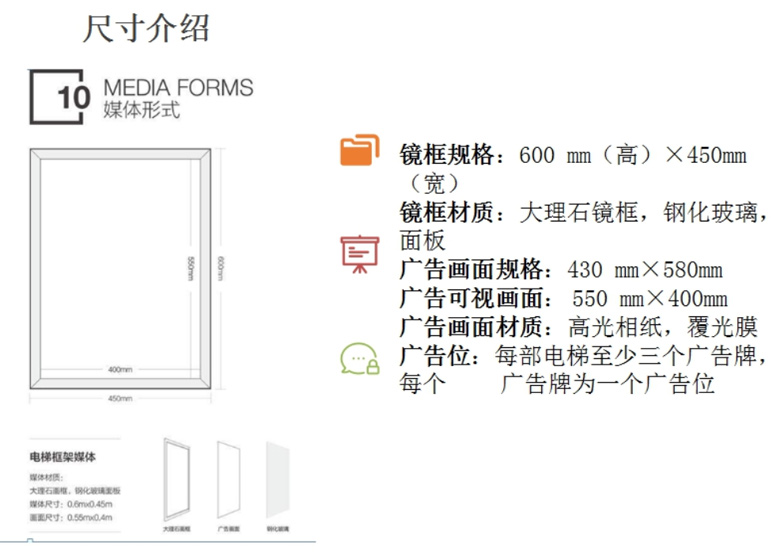 电梯广告尺寸图