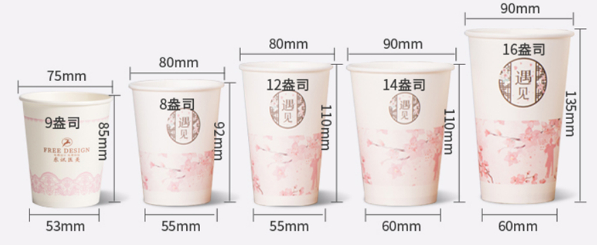 广告纸杯的常规尺寸介绍