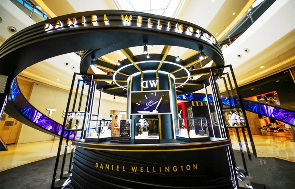 DW丹尼尔惠林顿手表店整体展示效果图