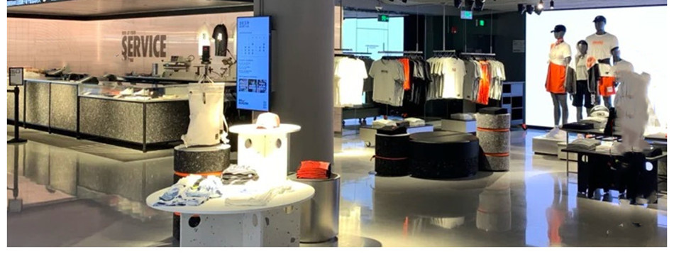 耐克服装店软膜灯箱展示效果图