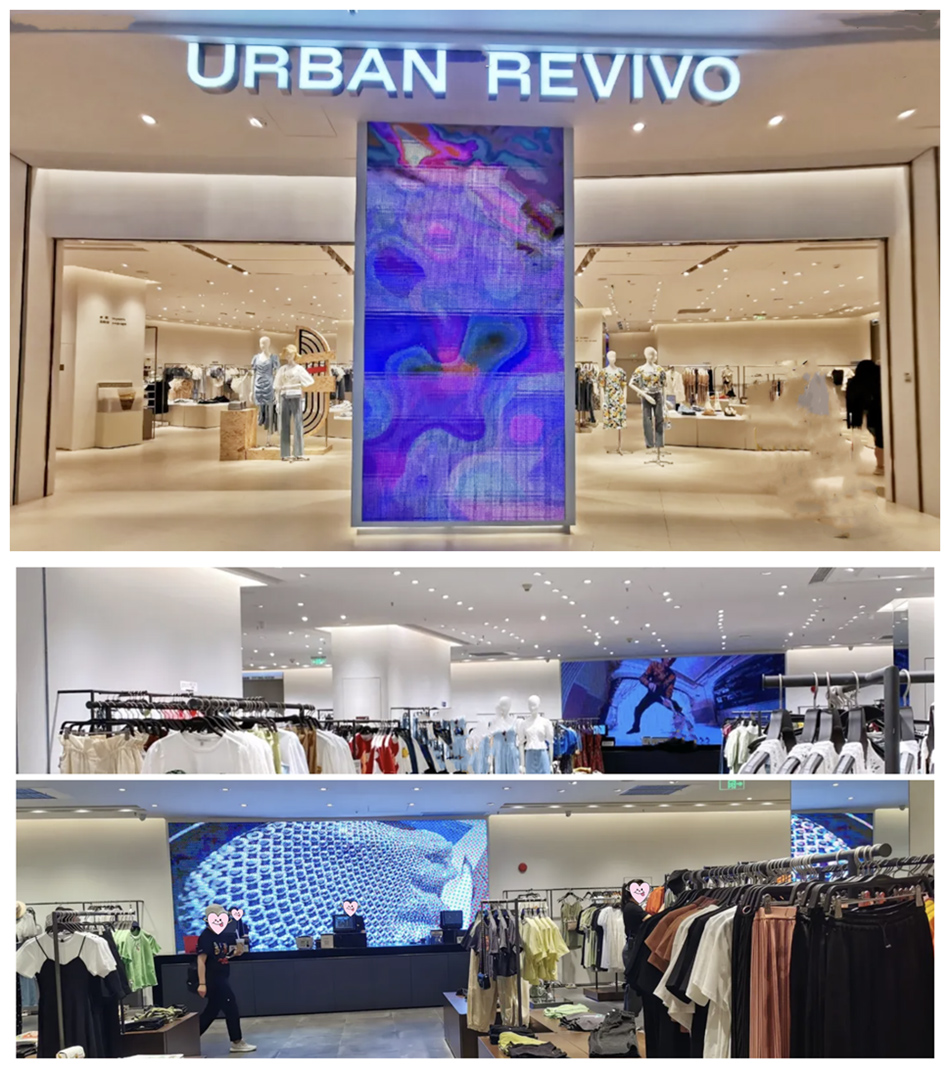 UR（URBAN REVIVO）服装店整体展示效果图