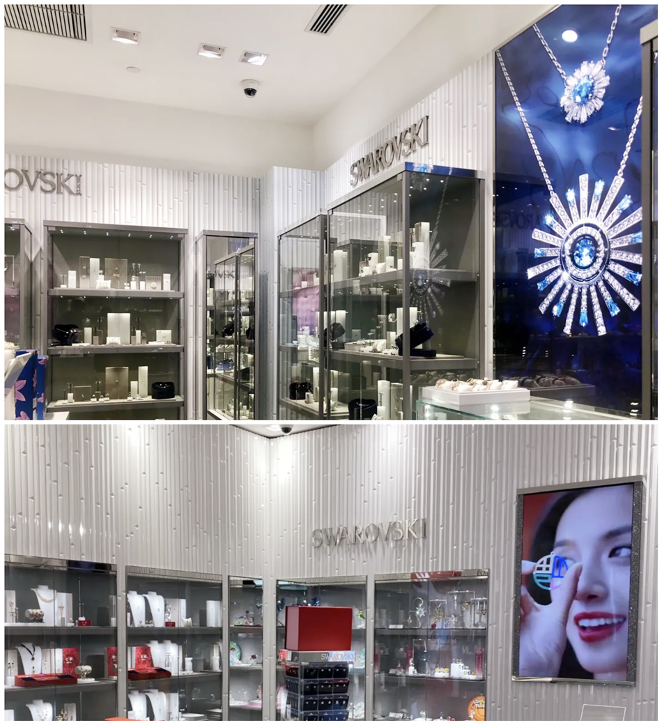 施华洛世奇（SWAROVSKI）饰品店整体展示效果图