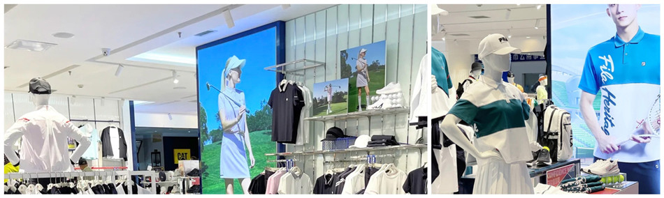 FILA斐乐服装店软膜灯箱展示效果图