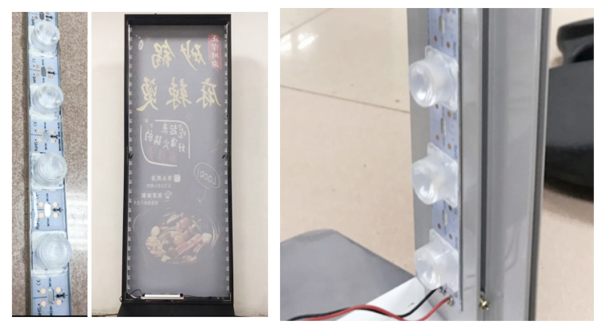落地立式LED双面软膜灯箱制作工艺