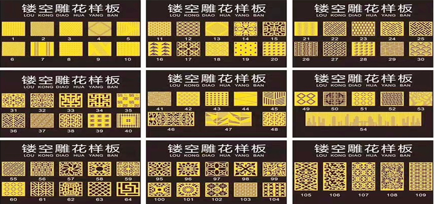 门头招牌材料,镂空雕花大方板