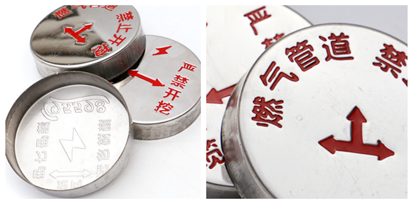 不锈钢走向牌,地标牌,